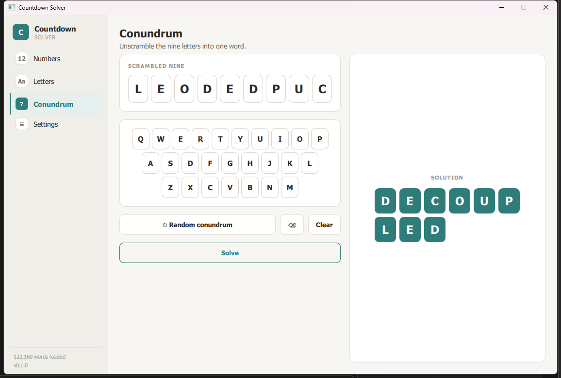 Conundrum page